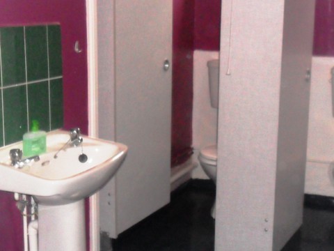 The girls' toilets