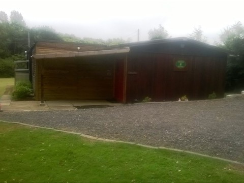 The Guestwell hut and car park